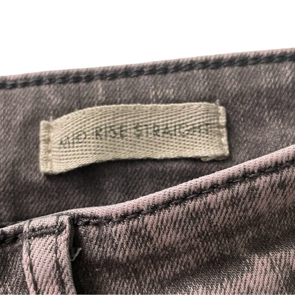 LOGO by Lori Goldstein jeans EUC size 16 straight leg w/cutout hem 5pkt btn/zip - Picture 10 of 15